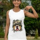 Linocasa– American Bulldog Soldier Veteran Dog Tank Top