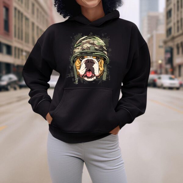 Linocasa– American Bulldog Soldier Veteran Dog Hoodie - Image 6
