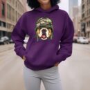 Linocasa– American Bulldog Soldier Veteran Dog Hoodie