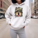 Linocasa– American Bulldog Soldier Veteran Dog Hoodie