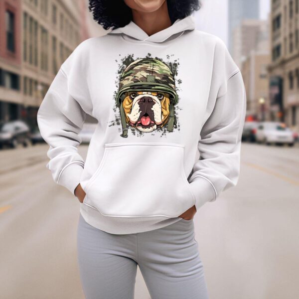 Linocasa– American Bulldog Soldier Veteran Dog Hoodie - Image 8