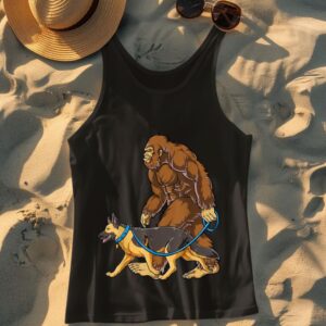 Linocasa– Bigfoot Dog Walk German Shepherd Tank Top