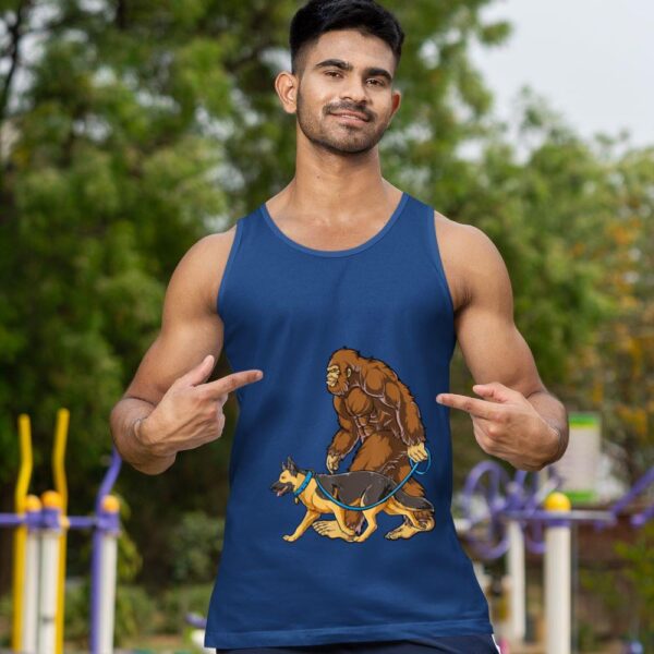 Linocasa– Bigfoot Dog Walk German Shepherd Tank Top - Image 4