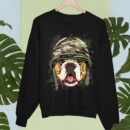 Linocasa– American Bulldog Soldier Veteran Dog Sweatshirt