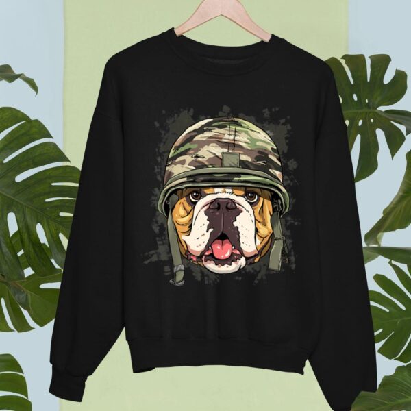 Linocasa– American Bulldog Soldier Veteran Dog Sweatshirt