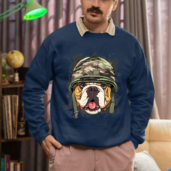 Linocasa– American Bulldog Soldier Veteran Dog Sweatshirt - Image 4