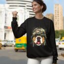 Linocasa– American Bulldog Soldier Veteran Dog Sweatshirt