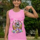 Linocasa– Bunny English Bulldog Dog Easter Eggs Tank Top