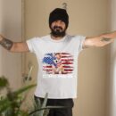 Linocasa– Corgi Mama American USA Flag T-Shirt