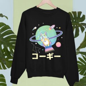 Linocasa– Astronaut Corgi Space Japanese Corgis Sweatshirt