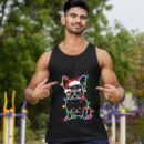 Linocasa– Christmas Lights Dog French Bulldog Tank Top