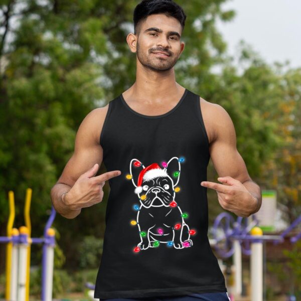 Linocasa– Christmas Lights Dog French Bulldog Tank Top - Image 3