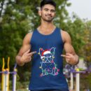 Linocasa– Christmas Lights Dog French Bulldog Tank Top