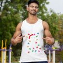 Linocasa– Christmas Lights Dog French Bulldog Tank Top