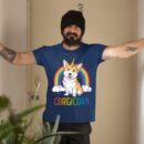 Linocasa– Corgicorn Corgi Unicorn Space Galaxy T-Shirt