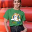 Linocasa– Corgicorn Corgi Unicorn Space Galaxy T-Shirt