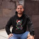 Linocasa– Christmas Lights Dog French Bulldog Hoodie