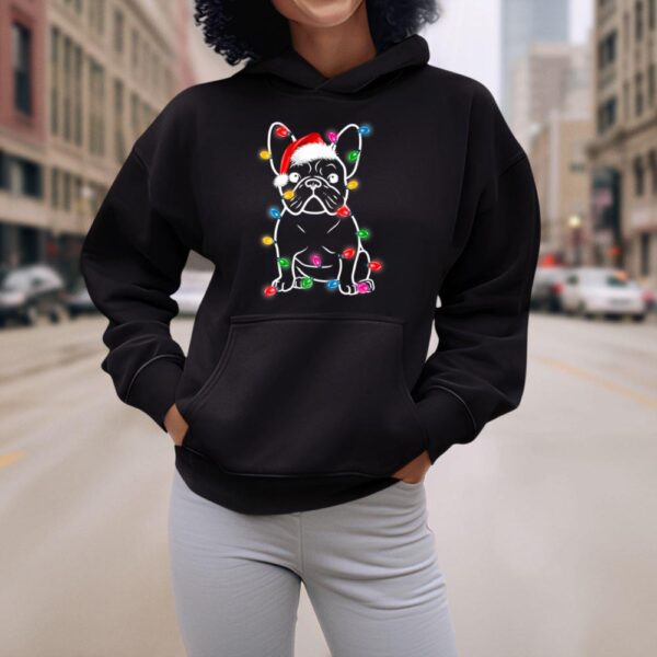 Linocasa– Christmas Lights Dog French Bulldog Hoodie - Image 6