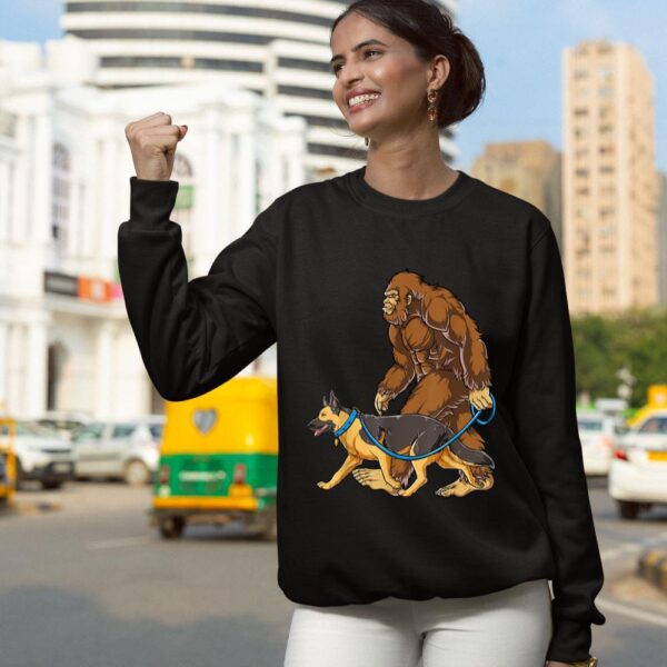 Linocasa– Bigfoot Dog Walk German Shepherd Sweatshirt - Image 6
