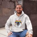 Linocasa– Corgi Dog Rainbow Sunglasses LGBT Pride Hoodie