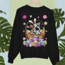 Linocasa– Bunny English Bulldog Dog Easter Eggs Sweatshirt