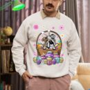 Linocasa– Bunny English Bulldog Dog Easter Eggs Sweatshirt