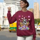 Linocasa– Bunny English Bulldog Dog Easter Eggs Sweatshirt