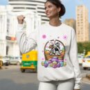 Linocasa– Bunny English Bulldog Dog Easter Eggs Sweatshirt