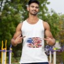 Linocasa– Corgi Mama American USA Flag Tank Top