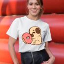 Linocasa– Cute Pug Donut T-Shirt