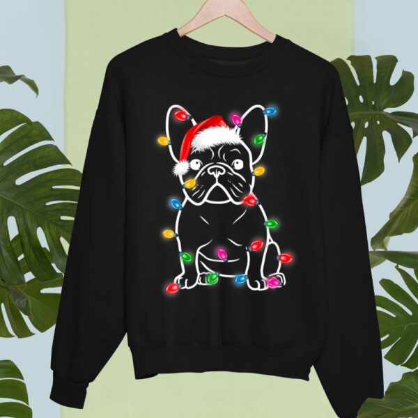 Linocasa– Christmas Lights Dog French Bulldog Sweatshirt