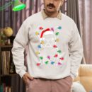 Linocasa– Christmas Lights Dog French Bulldog Sweatshirt