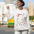 Linocasa– Christmas Lights Dog French Bulldog Sweatshirt