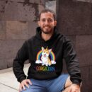 Linocasa– Corgicorn Corgi Unicorn Space Galaxy Hoodie