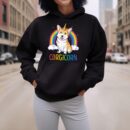 Linocasa– Corgicorn Corgi Unicorn Space Galaxy Hoodie