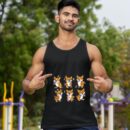 Linocasa– Cute Floss Dancing Corgi Puppies Dog Tank Top