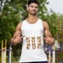 Linocasa– Cute Floss Dancing Corgi Puppies Dog Tank Top