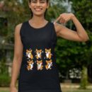 Linocasa– Cute Floss Dancing Corgi Puppies Dog Tank Top