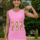 Linocasa– Cute Floss Dancing Corgi Puppies Dog Tank Top