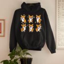 Linocasa– Cute Floss Dancing Corgi Puppies Dog Hoodie