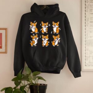 Linocasa– Cute Floss Dancing Corgi Puppies Dog Hoodie