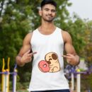 Linocasa– Cute Pug Donut Tank Top