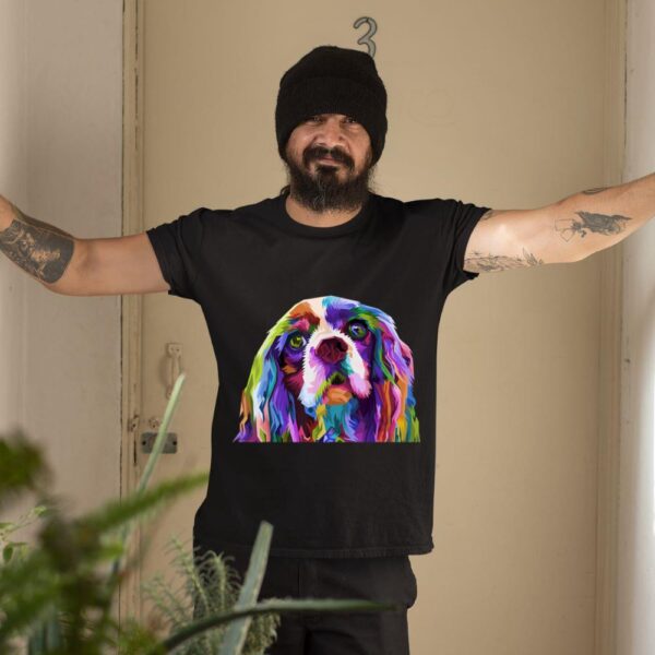 Linocasa– English Cocker Spaniel Art Portrait Dog T-Shirt - Image 3