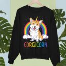 Linocasa– Corgicorn Corgi Unicorn Space Galaxy Sweatshirt