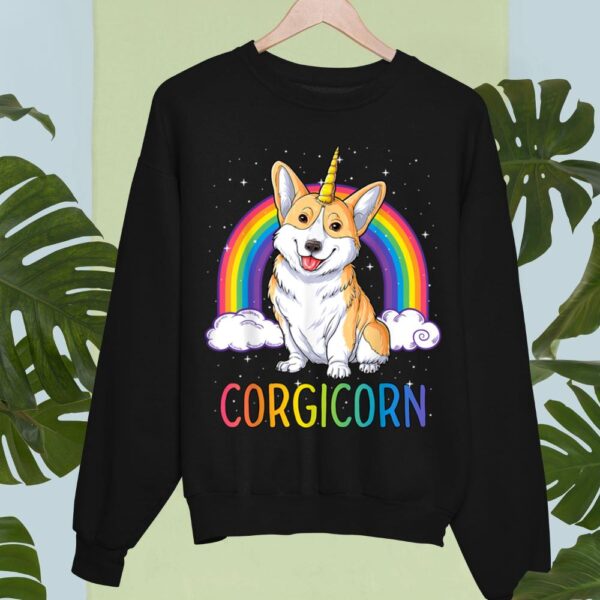 Linocasa– Corgicorn Corgi Unicorn Space Galaxy Sweatshirt