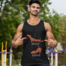 Linocasa– Dachshund Weiner Dog Yoga Inhale Exhale Tank Top