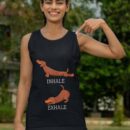 Linocasa– Dachshund Weiner Dog Yoga Inhale Exhale Tank Top