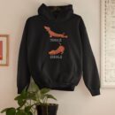 Linocasa– Dachshund Weiner Dog Yoga Inhale Exhale Hoodie