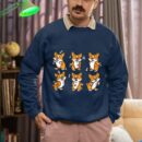 Linocasa– Cute Floss Dancing Corgi Puppies Dog Sweatshirt