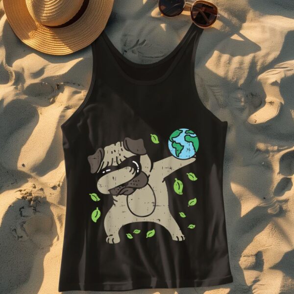 Linocasa– Earth Day Dabbing Pug Tank Top